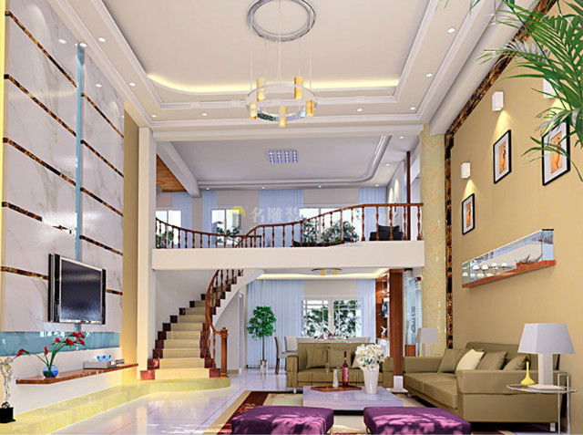 
别墅复式楼设计成这样，好看又实用！