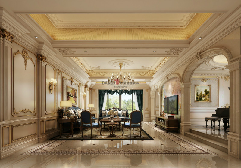 法式客厅装修效果图