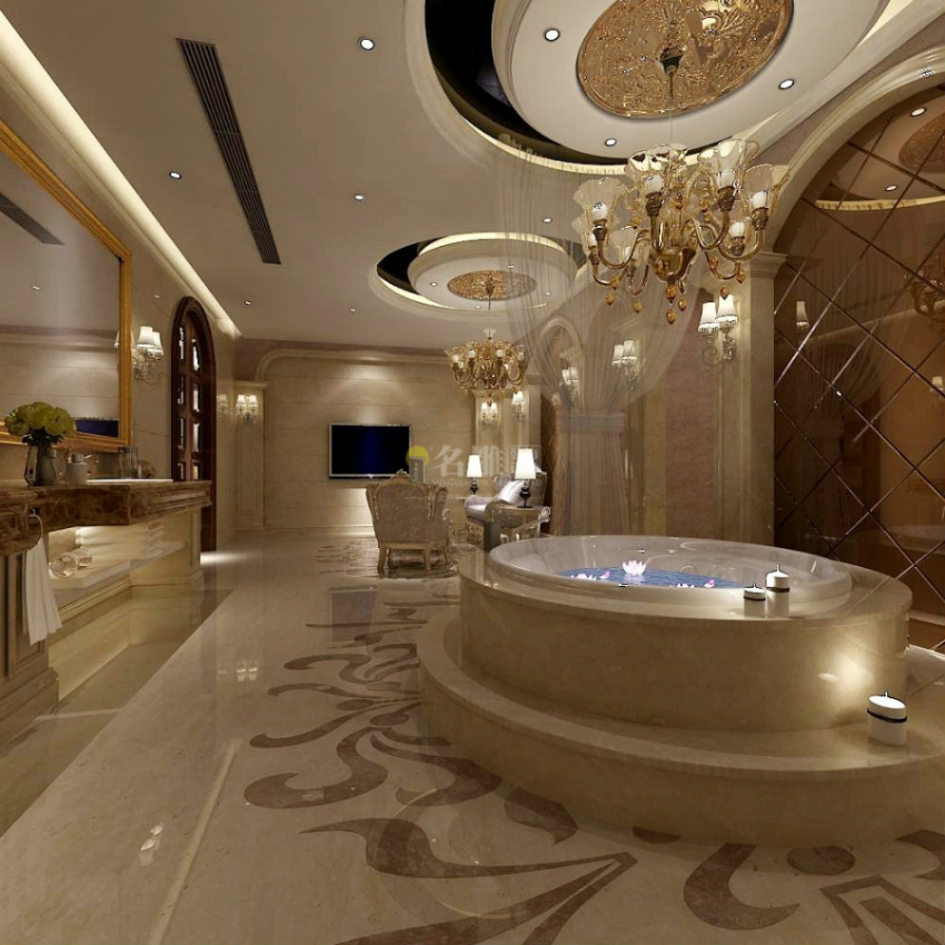 
别墅房子装修,连卫生间也要精致实用！