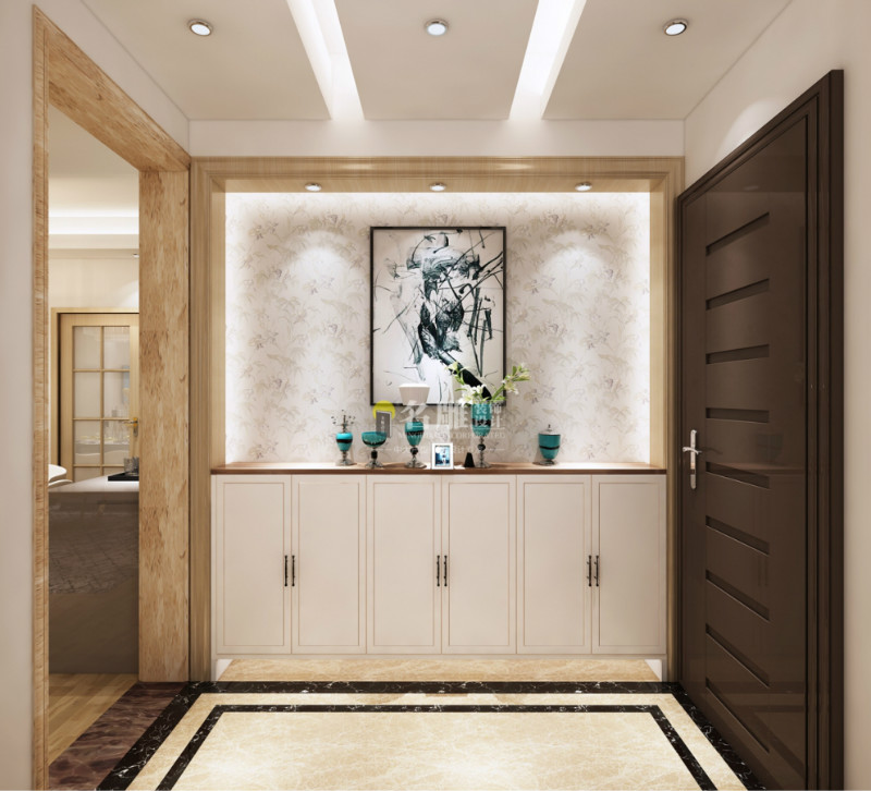 
现代简约装修三室两厅，给你简洁而有温度的“理想家”