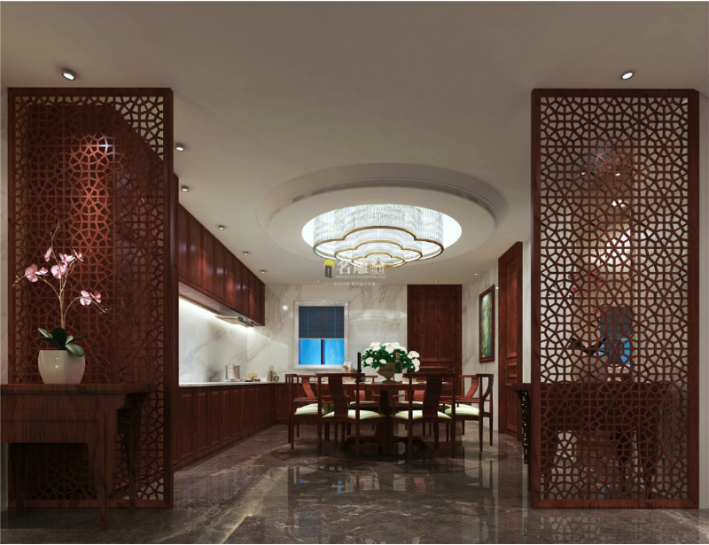 新中式别墅客厅装修效果图